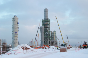 На Иркутском заводе полимеров стартовала активная фаза монтажа металлоконструкций и трубопроводов
